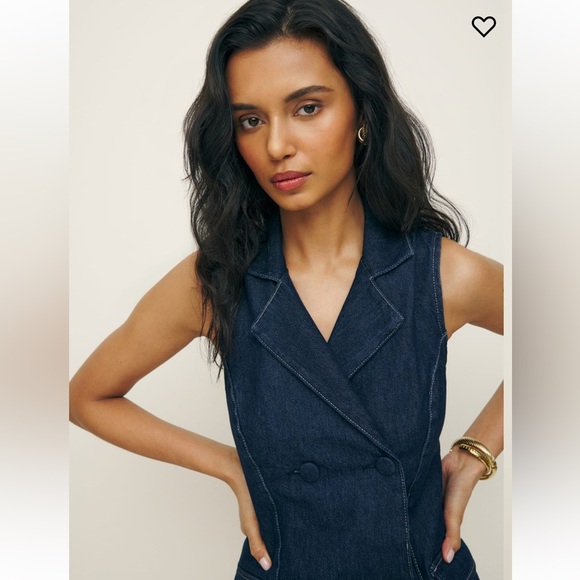 Reformation Savannah Denim Dress - Picture 2 of 6